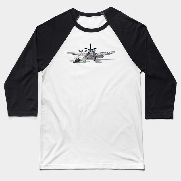 The Dogs of War: Spitfire Baseball T-Shirt by Siegeworks